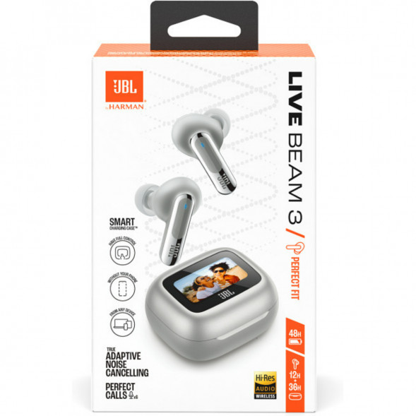 Беспроводные наушники JBL Live Beam 3, Silver в Великом Новгороде