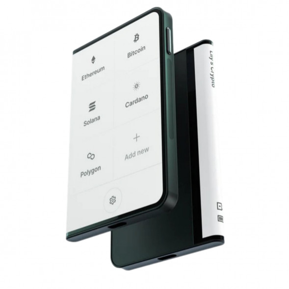 Аппаратный холодный криптокошелек Ledger Stax c чехлом Magnet Shell Black + Recovery Key в Великом Новгороде