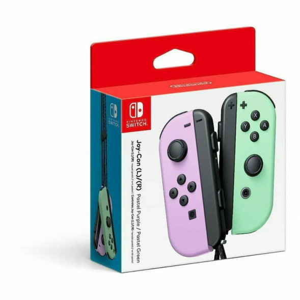 Геймпад Nintendo Switch Joy-Con controllers Duo, пастельный пурпурный / пастельный зеленый в Великом Новгороде