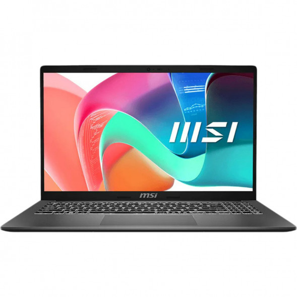 Ноутбук MSI Modern 15 F1MXG-1281RU (15.6&amp;quot;, IPS, Intel Core 5 120U, 10 ядер, 16 ГБ DDR5, SSD 512 ГБ, Intel Iris Xe Graphics, Windows 11), чёрный в Великом Новгороде