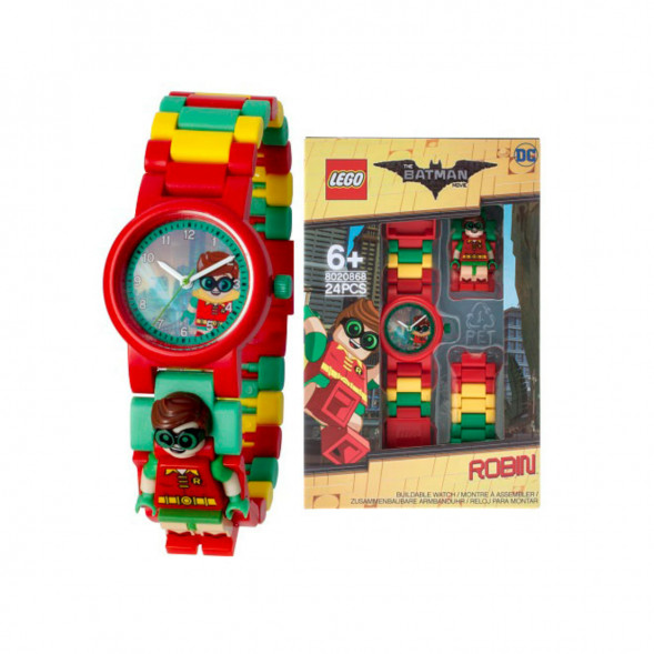 Часы LEGO Super Heroes 8020868 Batman Movie Робин с минифигуркой в Великом Новгороде