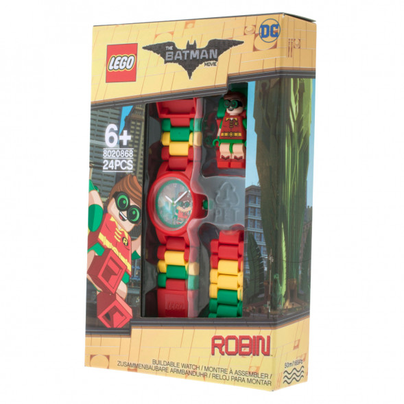 Часы LEGO Super Heroes 8020868 Batman Movie Робин с минифигуркой в Великом Новгороде