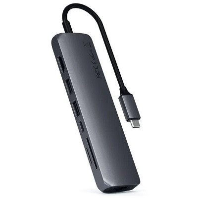 USB-концентратор Satechi SLIM MULTI-PORT (ST-UCSMA3), разъемов: 3, серый космос в Великом Новгороде