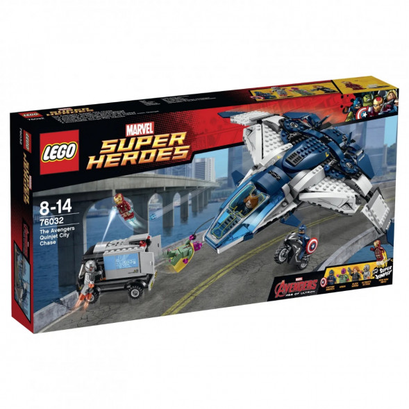 Конструктор LEGO Super Heroes 76032 Погоня на Квинджете Мстителей в Великом Новгороде