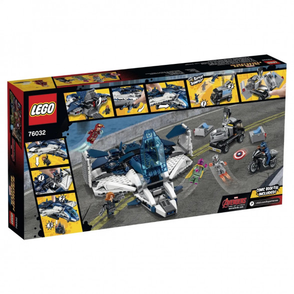 Конструктор LEGO Super Heroes 76032 Погоня на Квинджете Мстителей в Великом Новгороде