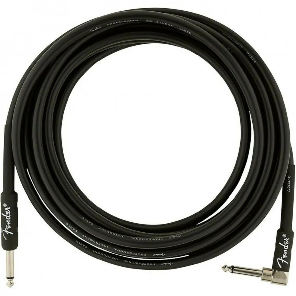Инструментальный кабель Fender Professional Series 15 ft, 4.5 м, jack 6.3, черный в Великом Новгороде