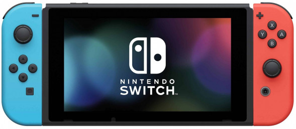 Игровая приставка Nintendo Switch rev.2 32 ГБ, красный/синий в Великом Новгороде