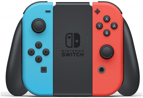Игровая приставка Nintendo Switch rev.2 32 ГБ, красный/синий в Великом Новгороде