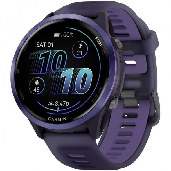 Умные часы Garmin Forerunner 570 47 мм Indigo Aluminium/Translucent Imperial Purple/Indigo 010-02971-02 в Великом Новгороде