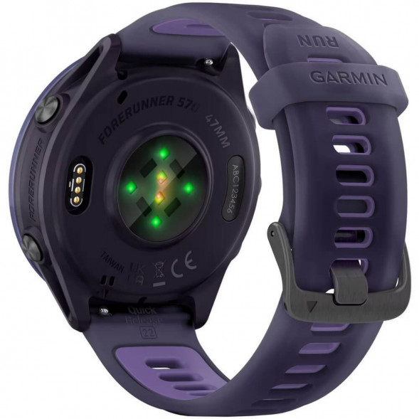 Умные часы Garmin Forerunner 570 47 мм Indigo Aluminium/Translucent Imperial Purple/Indigo 010-02971-02 в Великом Новгороде