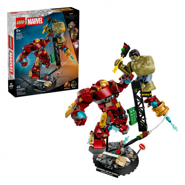 Конструктор LEGO Super Heroes 76343 Легендарная битва Халкбастера против Халка в Великом Новгороде