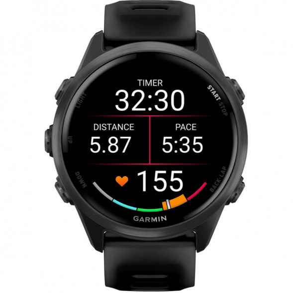 Умные часы Garmin Forerunner 570 42 мм Slate Grey Aluminium/Translucent Black 010-02970-00 в Великом Новгороде