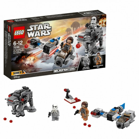 Конструктор LEGO Star Wars 75195 Бой пехотинцев Первого Ордена против спидера на лыжах в Великом Новгороде