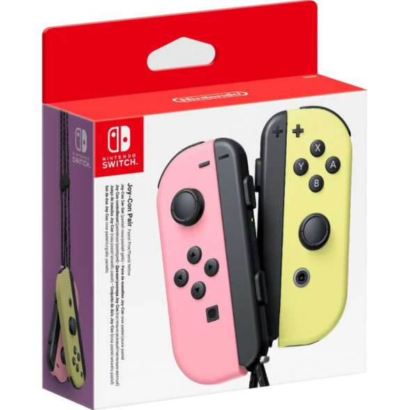 Геймпад Nintendo Switch Joy-Con controllers Duo, пастельный розовый / пастельный жёлтый в Великом Новгороде