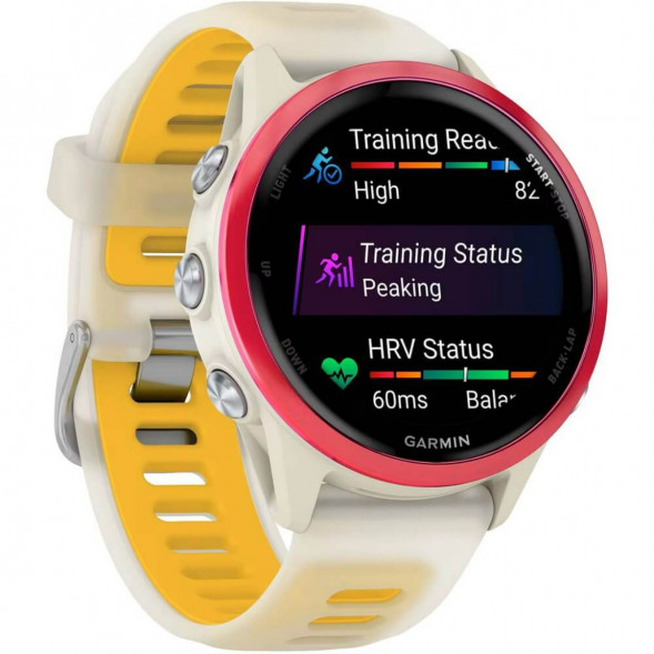 Умные часы Garmin Forerunner 570 42 мм Raspberry Aluminium/Translucent Bone/Mango 010-02970-02 в Великом Новгороде