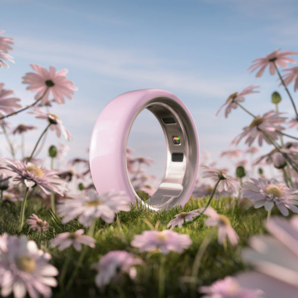 Умное кольцо Oura Ring 4 Ceramic (размер 15), Розовый/Petal в Великом Новгороде
