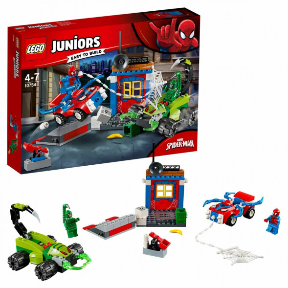 Конструктор LEGO Juniors 10754 Решающий бой Человека-паука против Скорпиона в Великом Новгороде