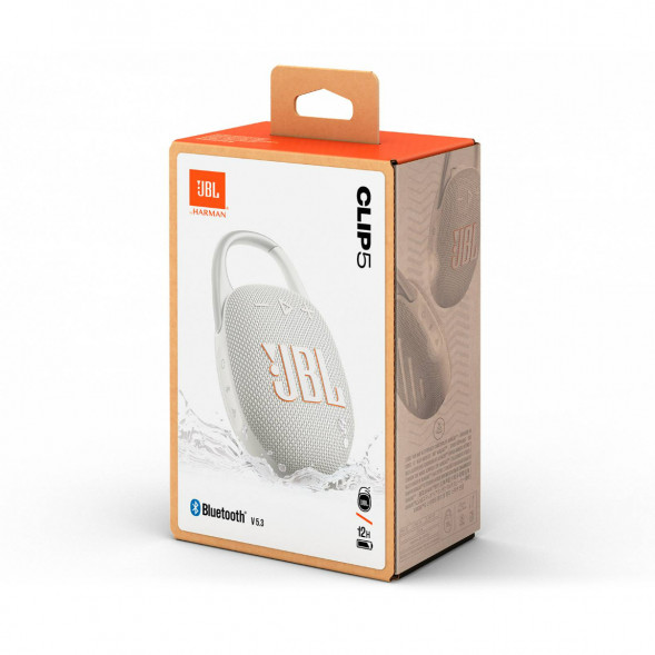 Портативная колонка JBL Clip 5, White в Великом Новгороде