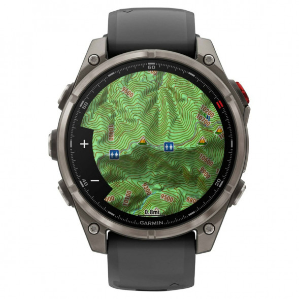 Умные часы Garmin Fenix 8 PRO, 51 мм, AMOLED, Sapphire, Titanium with Graphite/Black Silicone Band 010-03199-10 в Великом Новгороде
