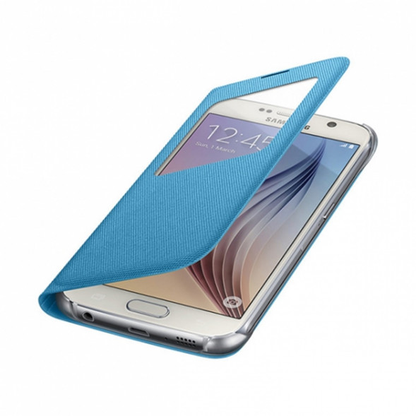 Чехол для Samsung Galaxy S6 S-View Cover (EF-CG920BLE), Blue в Великом Новгороде