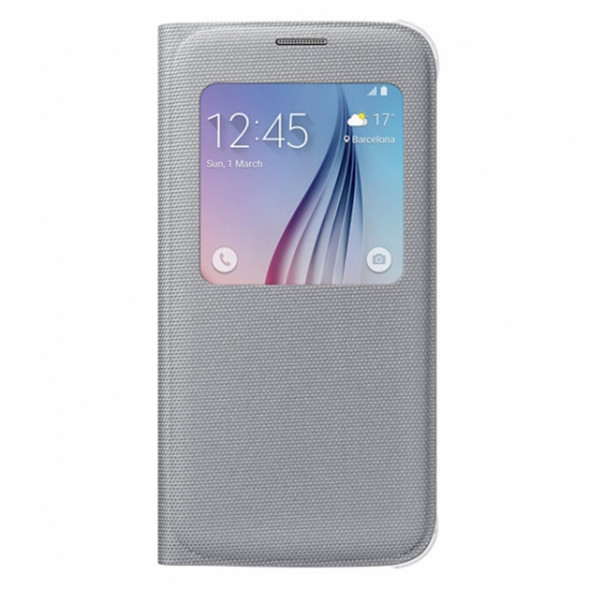 Чехол для Samsung Galaxy S6 S-View Cover (EF-CG920BSE), Silver в Великом Новгороде