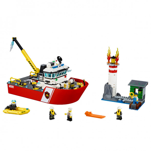 Конструктор LEGO City 60109 Пожарный катер в Великом Новгороде