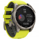 Умные часы Garmin Fenix 8, 51 мм, Solar, Sapphire Titanium with AMP Yellow/Graphite Silicone Band 010-02907-20 в Великом Новгороде