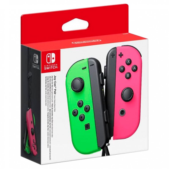 Геймпад Nintendo Switch Joy-Con controllers Duo, зеленый/розовый в Великом Новгороде
