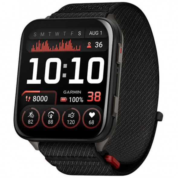 Умные часы Garmin Venu X1 Black с чёрным нейлоновым ремешком ComfortFit 010-02980-02 в Великом Новгороде