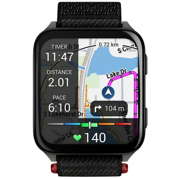 Умные часы Garmin Venu X1 Black с чёрным нейлоновым ремешком ComfortFit 010-02980-02 в Великом Новгороде