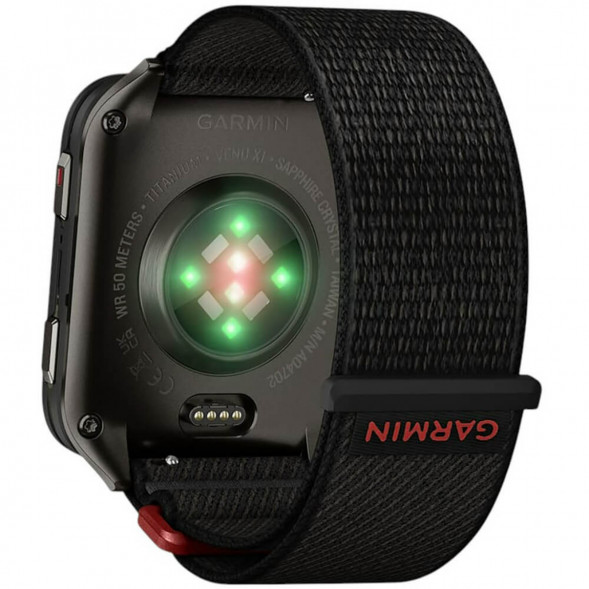 Умные часы Garmin Venu X1 Black с чёрным нейлоновым ремешком ComfortFit 010-02980-02 в Великом Новгороде