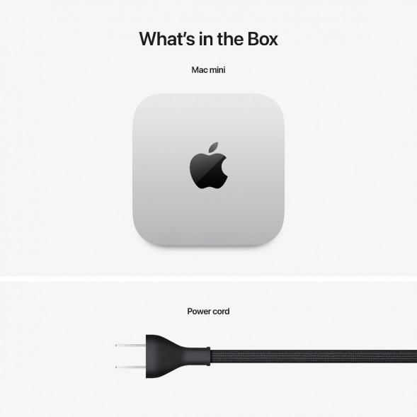 Компьютер Apple Mac mini M4 2024 (MU9D3) (10 Core GPU, 16ГБ, 256ГБ SSD, Apple, macOS), серебристый в Великом Новгороде
