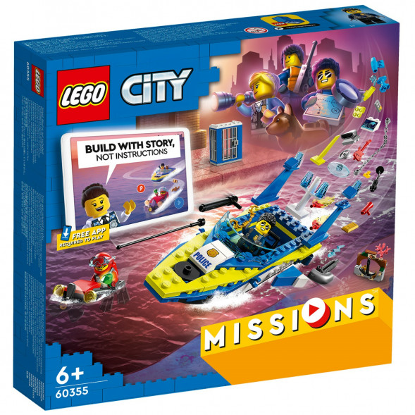 Конструктор LEGO City 60355 Детективные миссии водной полиции в Великом Новгороде
