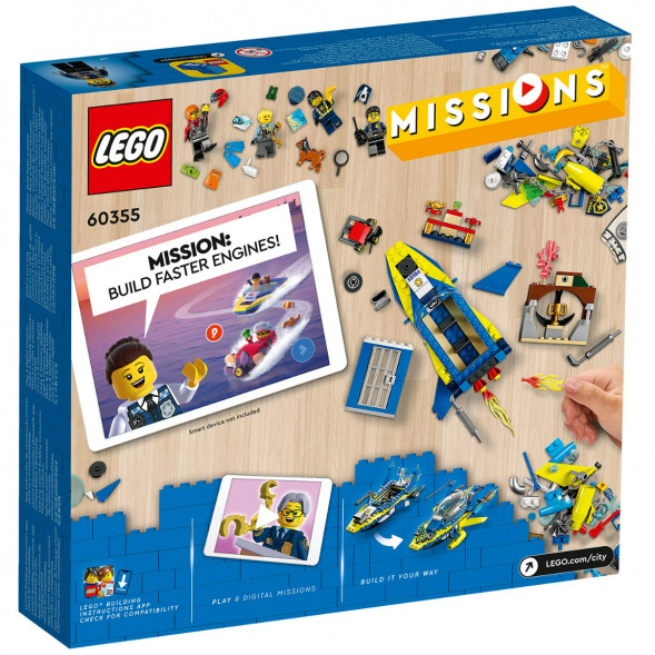 Конструктор LEGO City 60355 Детективные миссии водной полиции в Великом Новгороде