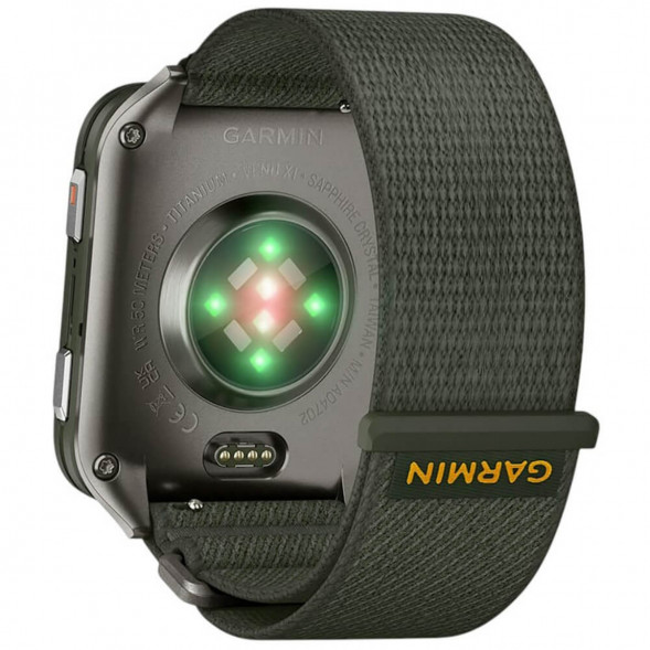 Умные часы Garmin Venu X1 Green с нейлоновым ремешком Moss ComfortFit 010-02980-03 в Великом Новгороде