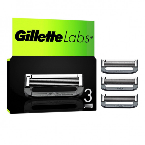 Лезвия для бритвы Gillette Labs, 3 шт. в Великом Новгороде