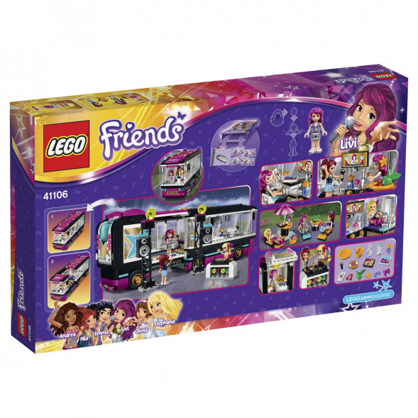 Конструктор LEGO Friends 41106 Поп звезда: гастроли в Великом Новгороде