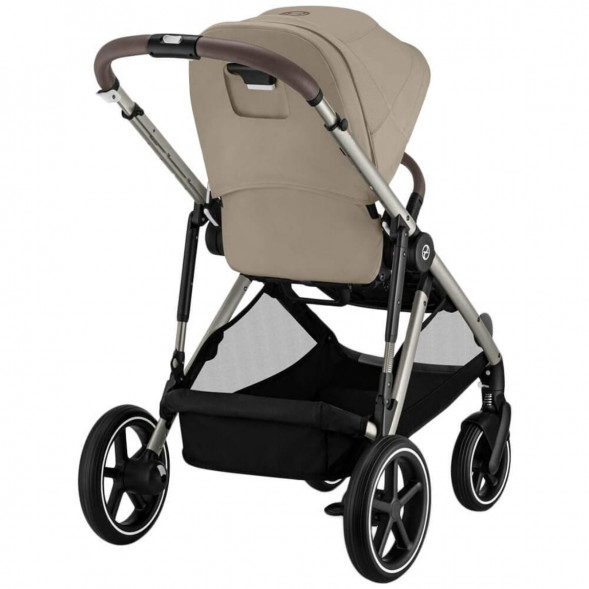 Детская коляска Cybex Gazelle S TPE Almond Beige с корзиной и дождевиком в Великом Новгороде