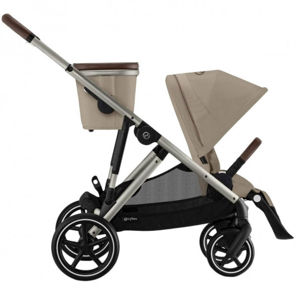 Детская коляска Cybex Gazelle S TPE Almond Beige с корзиной и дождевиком в Великом Новгороде