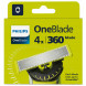 Сменные лезвия Philips Oneblade 360 QP440/50, 4 шт. в Великом Новгороде