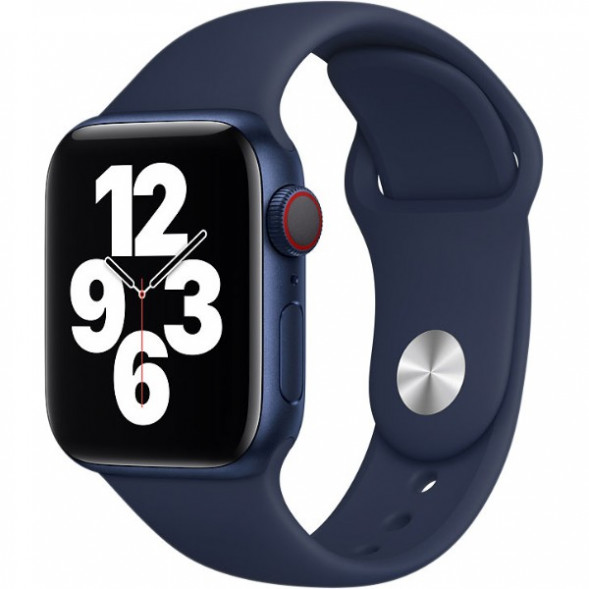 Ремешок для Apple Watch 44mm Deep Navy Sport Band (MYAX2ZM/A), тёмный ультрамарин в Великом Новгороде