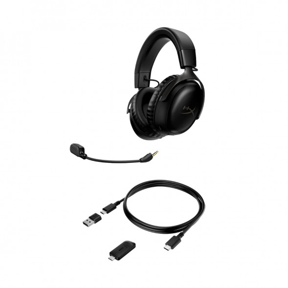 Наушники HyperX Cloud III Wireless, Black в Великом Новгороде