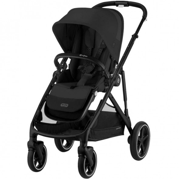 Детская коляска Cybex Gazelle S BLK Moon Black с корзиной и дождевиком в Великом Новгороде