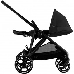 Детская коляска Cybex Gazelle S BLK Moon Black с корзиной и дождевиком