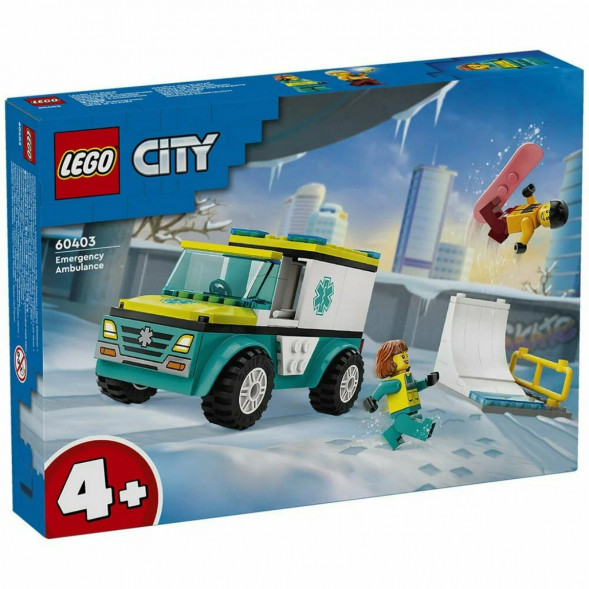 Конструктор LEGO City 60403 Скорая помощь и сноубордист в Великом Новгороде