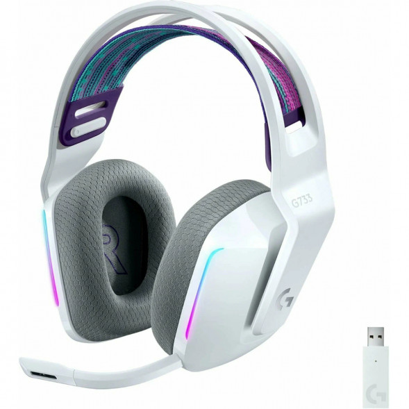 Игровая гарнитура Logitech G733 RGB Lightspeed Wireless, белый в Великом Новгороде
