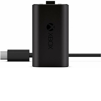 Microsoft Аккумулятор с кабелем зарядки USB Type-C для геймпада Xbox Series S/Series X/One, черный в Великом Новгороде