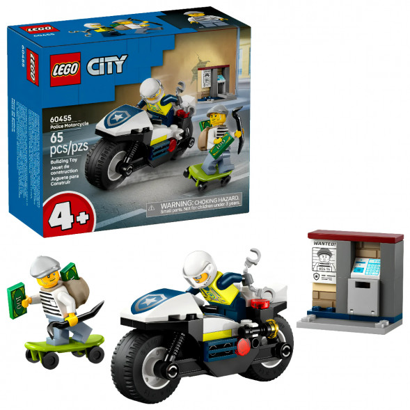 Конструктор LEGO City 60455 Полицейская погоня на мотоцикле в Великом Новгороде