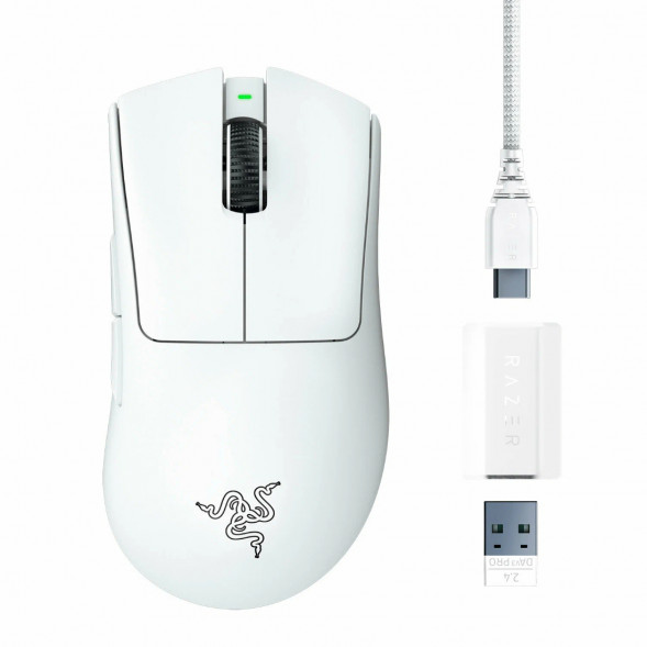 Мышь беспроводная/проводная Razer Deathadder V3 Pro [RZ01-04630200-R3G1] белый в Великом Новгороде