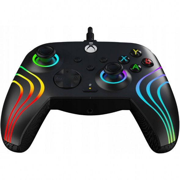 Геймпад проводной PDP для Xbox Afterglow Wave, Black в Великом Новгороде